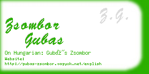 zsombor gubas business card